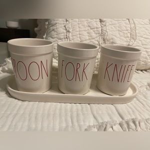 Rae Dunn SPOON, FORK, KNIFE